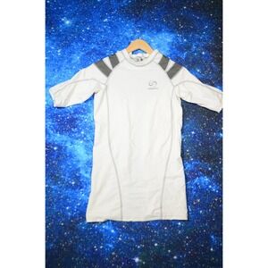 IntelliSkin Shirt Mens Large White Compression Posture Athletic Short Sleeve USA